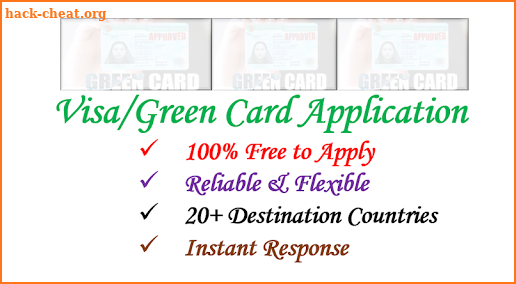 Visa Green Card App screenshot