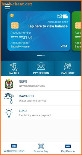 Visa Mobile Banking (TZ) screenshot