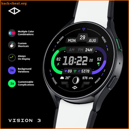 Vision 3: Digital Watch Face screenshot