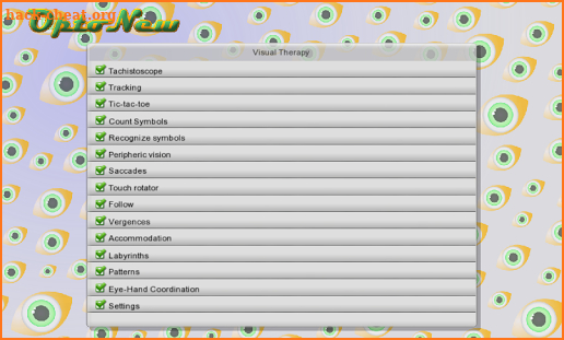 Vision therapy: Exercices screenshot