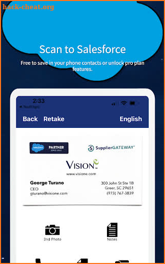 Visione Digital Business Cards screenshot