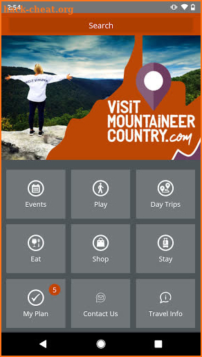 Visit Mountaineer Country screenshot