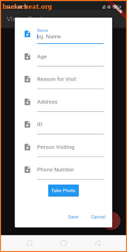 Visitor Book (Visitor Management System) screenshot