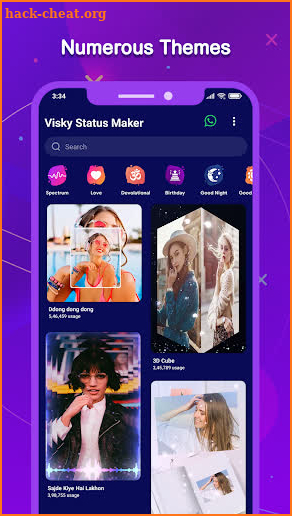 Visky - Video Status Maker screenshot