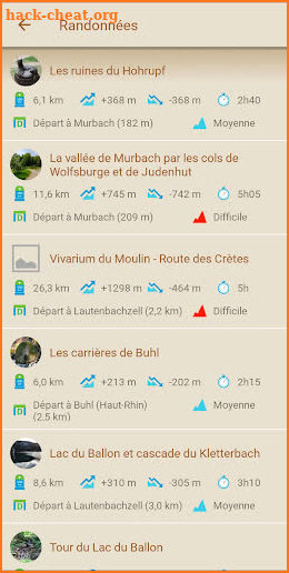 Visorando GPS randonnée screenshot
