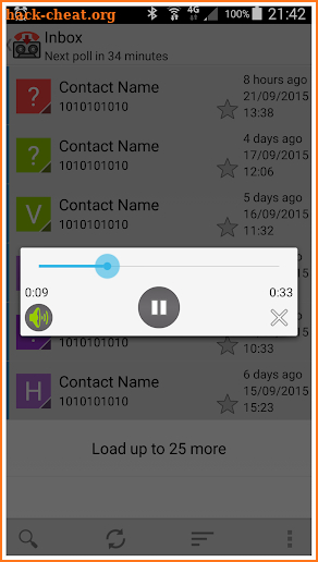 Visual Voicemail screenshot