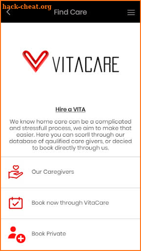 Vitacare screenshot