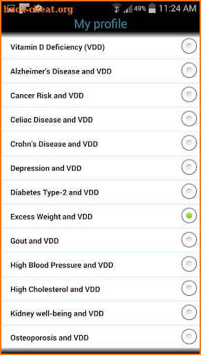 Vitamin D Deficiency screenshot