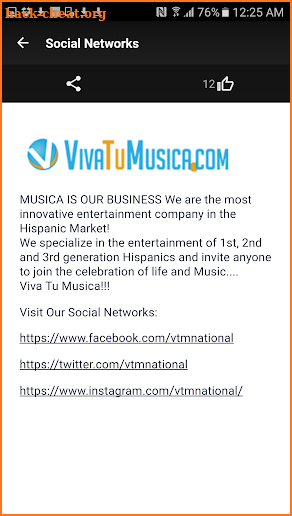 VivaTuMusica screenshot