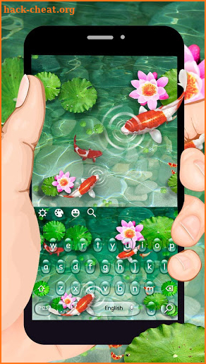 Vivid Koi Fish Keyboard Theme screenshot