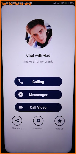 Vlad A4 Fake Video Call and chat screenshot