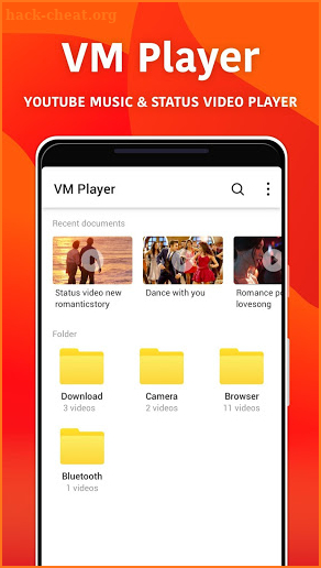 VM Player - Best Status Video & Music Player screenshot