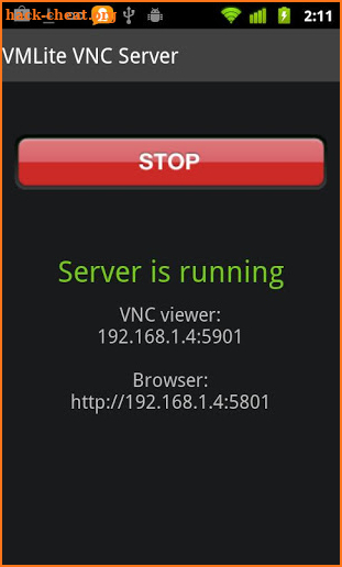 VMLite VNC Server screenshot
