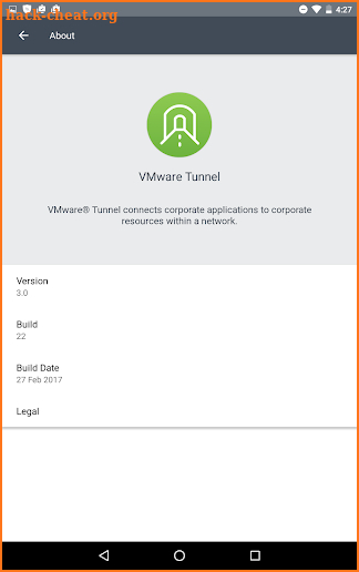 VMware Tunnel screenshot