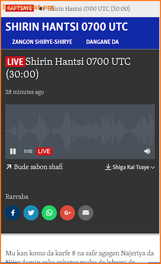 VOA Hausa Radio Live screenshot