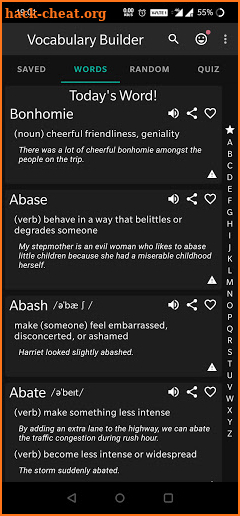Vocabulary Builder - Daily Word, Widget, Quiz screenshot