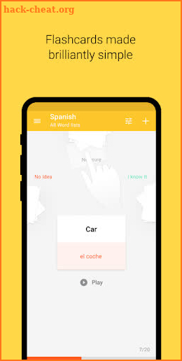 Vocabulary Miner: Flashcard maker app screenshot