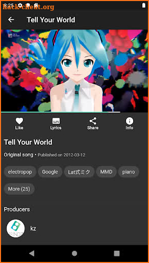 VocaDB - Vocaloid database screenshot