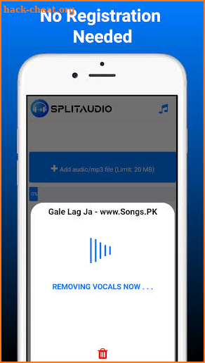 Vocal Remover - Free AI Karaoke Maker : SplitAudio screenshot