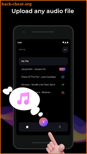 Vocal remover, music separator screenshot