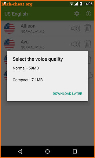 Vocalizer TTS Voice (English) screenshot