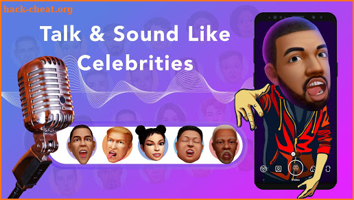 Voice Changer: Celebrity voice memos & 3D facemoji screenshot