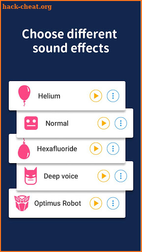 Voice changer-Editor & Effect screenshot