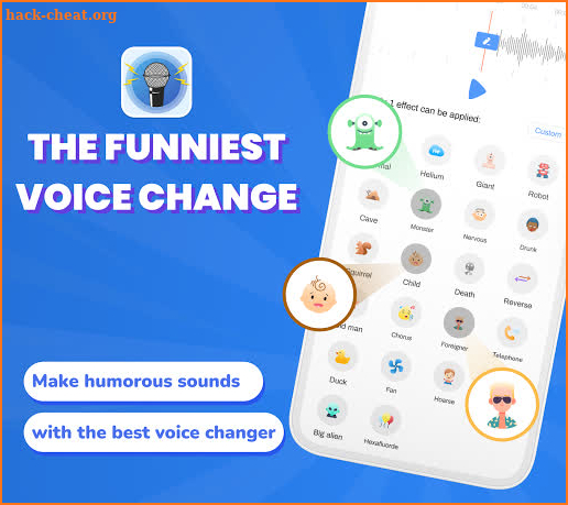 Voice changer pro: funny sounds with voice effects screenshot