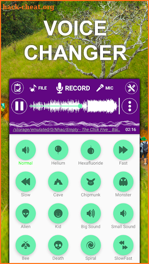 Voice Changer Sound Effects screenshot