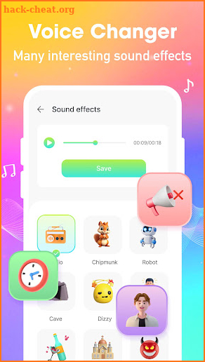 Voice Changer, Sound Effects screenshot