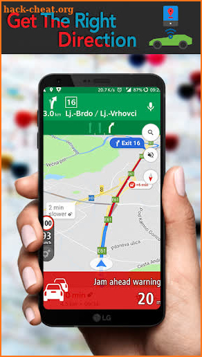 Voice Gps Driving Direction Gps : Maps Navigation screenshot