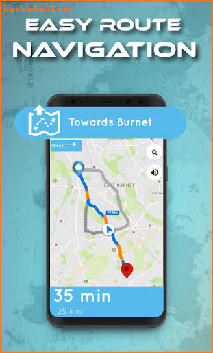 Voice GPS Driving Direction Speedometer Street Map screenshot