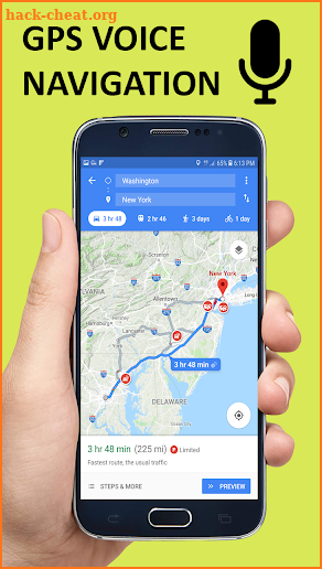 Voice GPS Navigation Direction : Earth Maps screenshot