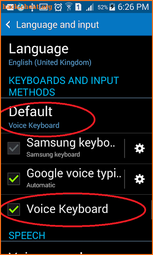 Voice Keyboard screenshot