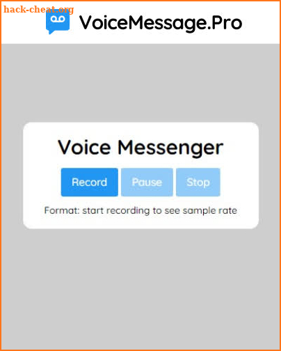 Voice Message screenshot
