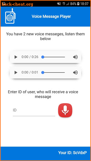 Voice Message Player screenshot
