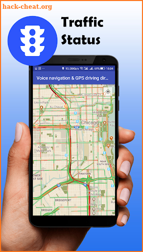Voice navigation & GPS driving direction screenshot