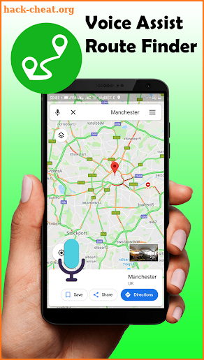 Voice navigation & GPS driving direction screenshot
