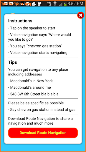 Voice Navigation - no ads screenshot