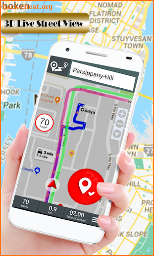 Voice Navigation, Route Finder, Live Street View screenshot