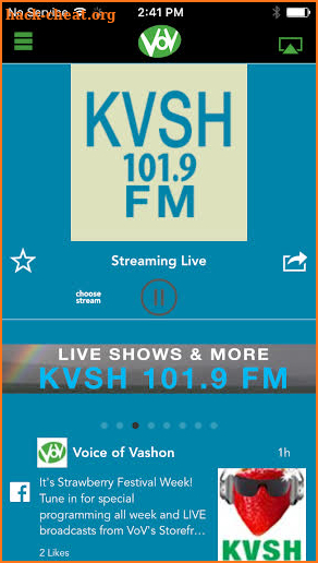 Voice of Vashon - KVSH 101.9FM screenshot