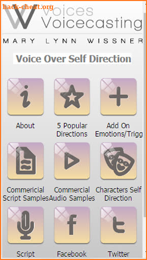 Voice Over Self Direction screenshot