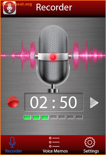 Voice recorder screenshot