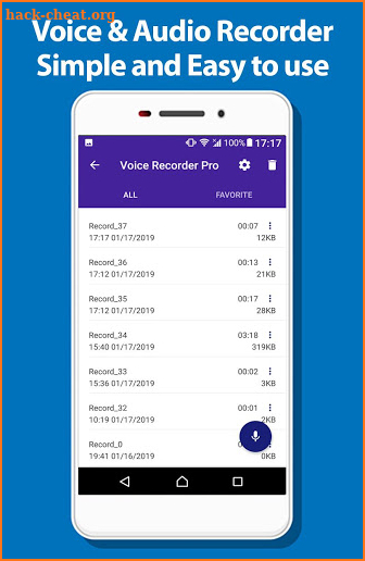 Voice recorder free - High quality audio recorder screenshot