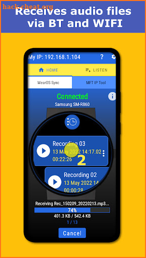 Voice Recorder - HUAWEI watch screenshot