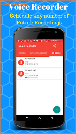 Voice Recorder - Scheduled Timer Audio Recorder screenshot