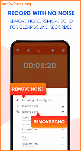 Voice Recorder Unlimited Time, HD Sound No Noise screenshot