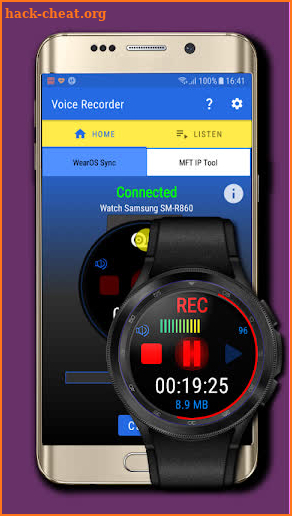 Voice Recorder (Wear OS) screenshot