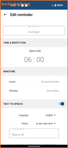 Voice Reminder screenshot