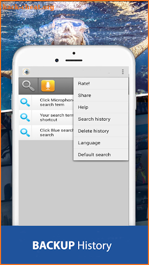 Voice Search App with History screenshot
